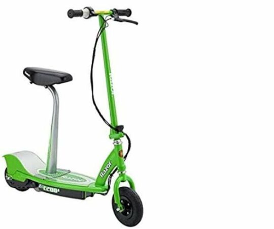 Green Electric Scooter With Seat