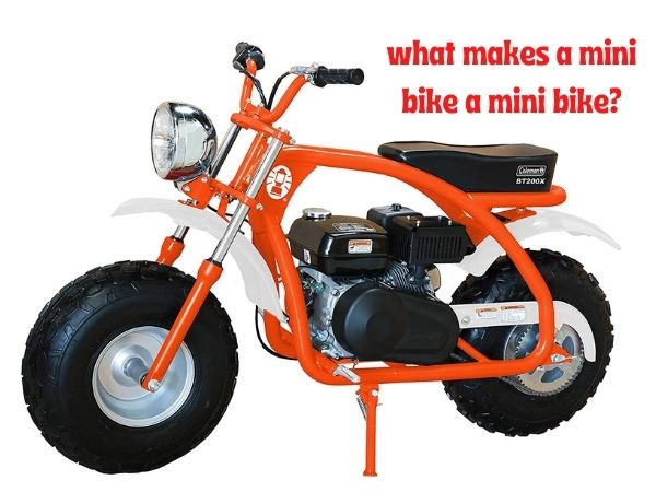 what makes a mini bike a mini bike