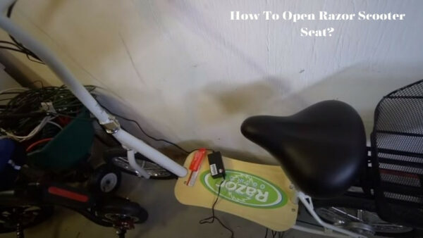 how to open razor scooter seat?