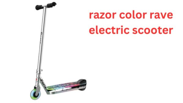 razor color rave electric scooter