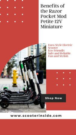 razor pocket mod petite 12v miniature euro-style electric scooter