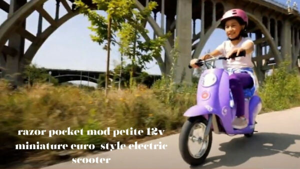 razor pocket mod petite 12v miniature euro-style electric scooter